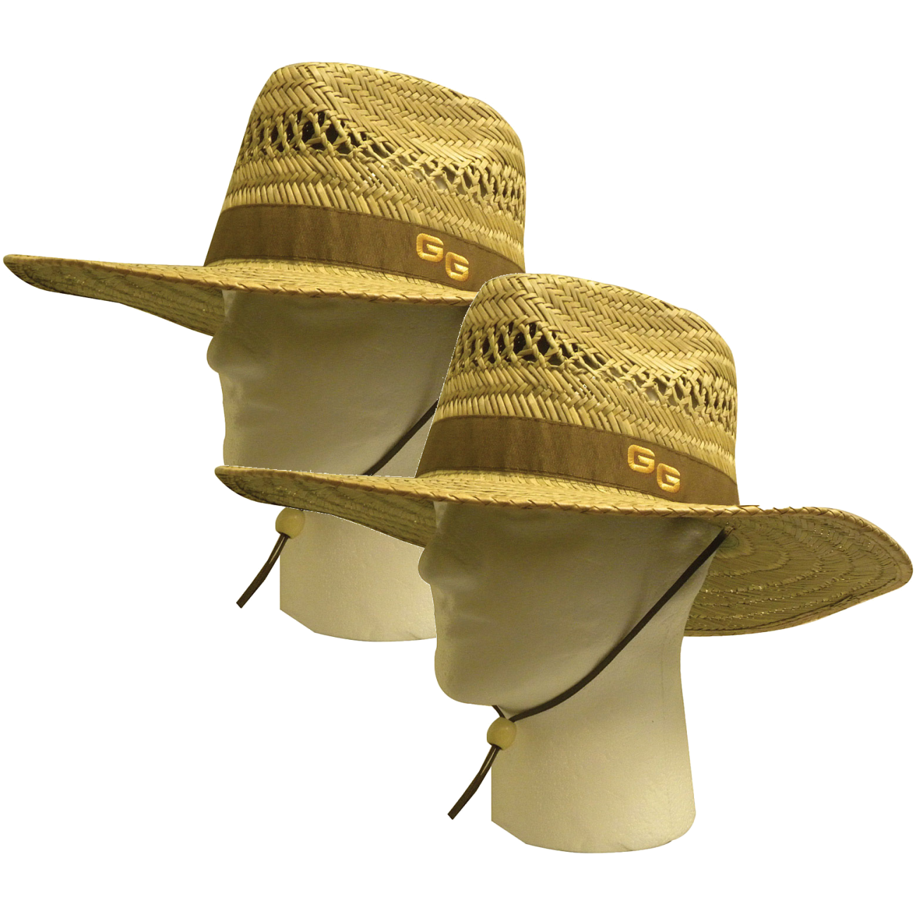 Glacier Glove Sonora Straw Hat Bundle Sun-Protective, Large/XL Wide Brim Headwear with Chin Strap