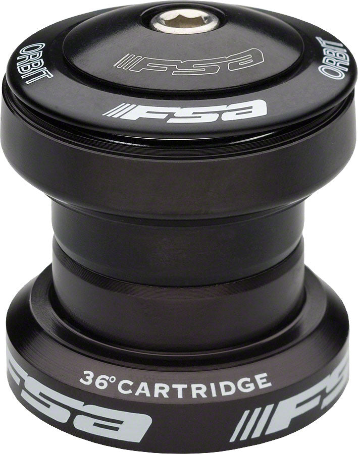 FSA Orbit UF 1-1/8 Threadless Headset Black CNC Machined EC34 28.6mm Threadless