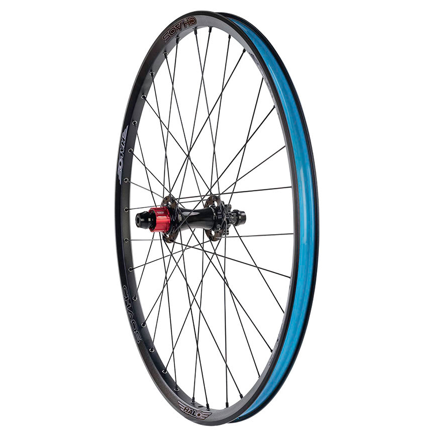 Halo Chaos 26" Dirt Jump MTB Wheelset | SupaDrive MTSS Hub, Tubeless-Ready, Brass Spokes, Black, 32 Holes, Heavy-Duty Performance