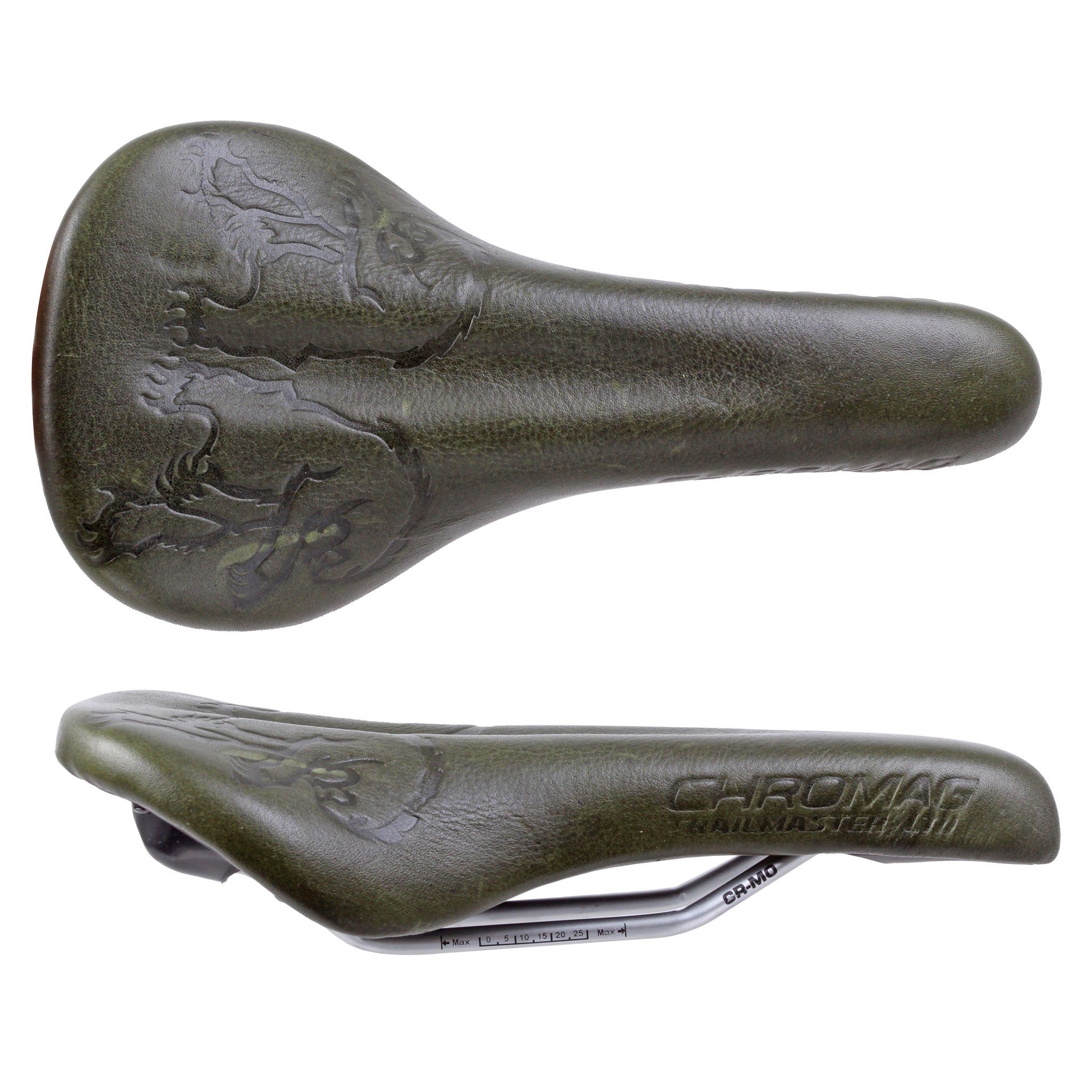 Chromag Trailmaster LTD Saddle – Heavy-Duty Leather, Medium-Firm Comfort, All-Mountain Performance for Trail & Enduro Riding