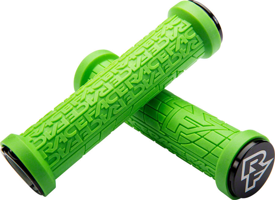 RaceFace Grippler Grips Green Lock-On 33mm Flangeless Bicycle Grip Double Lock