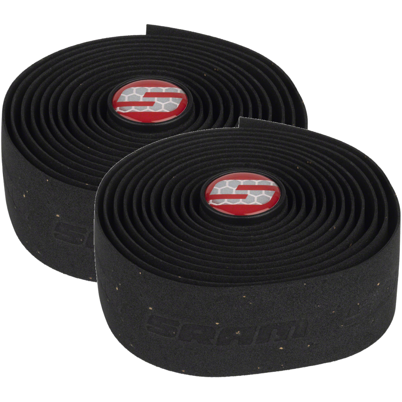SRAM SuperCork Bar Tape Bundle Durable Synthetic Cork, Black, 2-Pack for Comfortable Bike Control