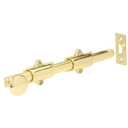 253 Ives Brass 8" Decorative Surface Bolt