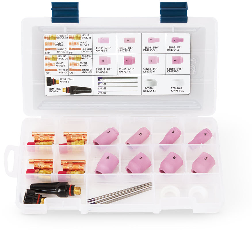 Lincoln Caliber 17/18/26 Stubby TIG Torch Parts Kit KP4765-ST