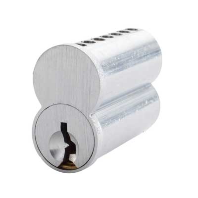 KSP 206A-3AA-26D Best 6 Pin Combinated Core, Keyed Alike, A Keyway, 2 Change Keys, Satin Chrome
