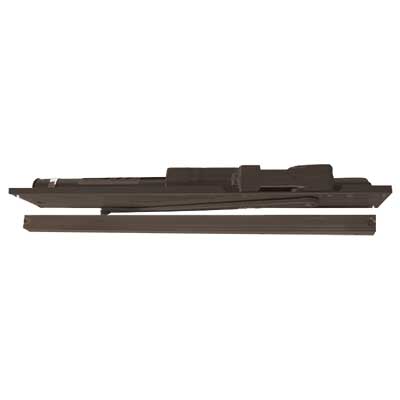 LCN 6035-H-Bumper-695 Concealed Double Acting Track Door Closer with Hold Open And Bumper, Size 5, Non Handed, 95 Deg., 695 Powder Coat Dark Bronze