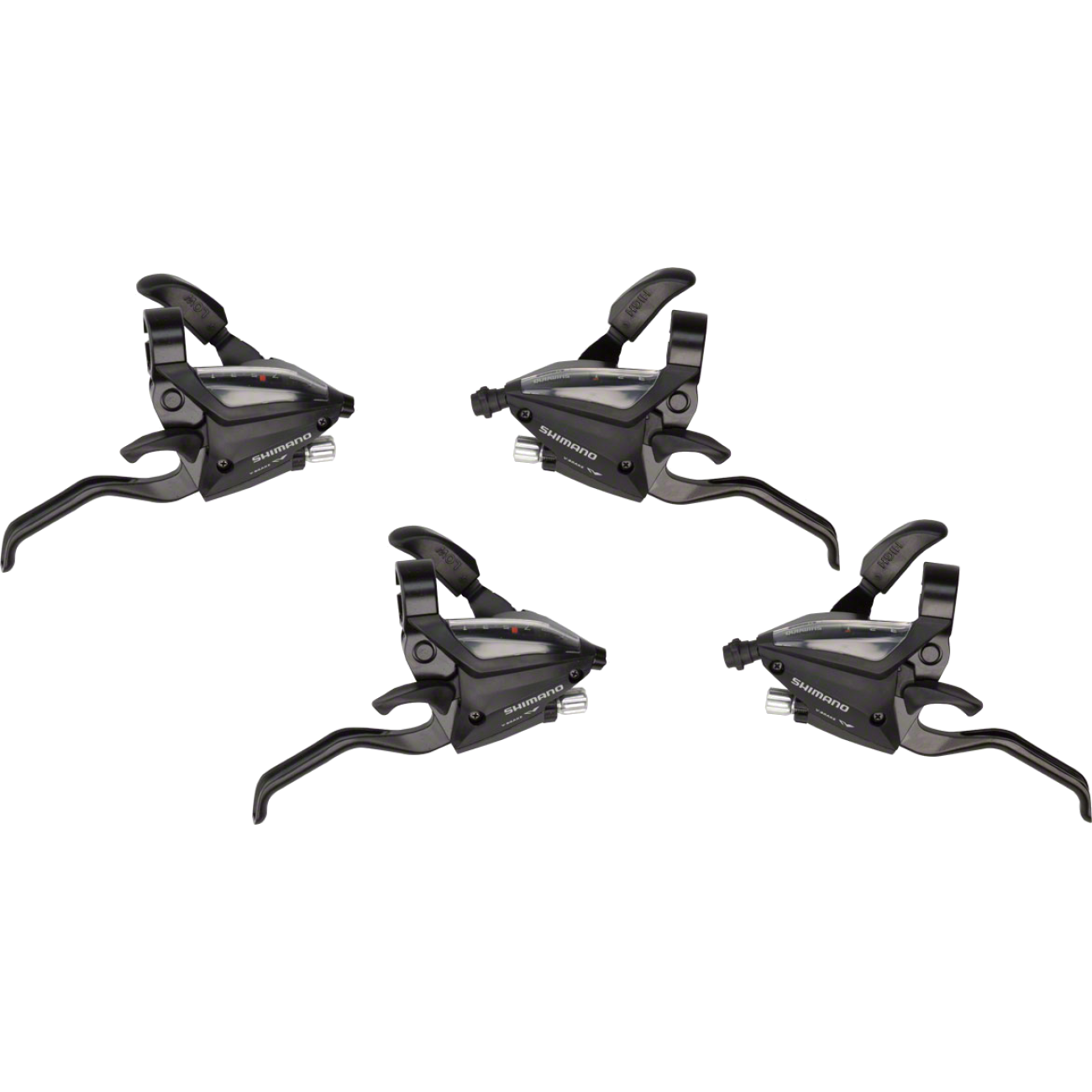 Shimano ST-EF500 3x7-Speed Brake/Shift Levers Bundle with Optical Display & Adjustable Reach