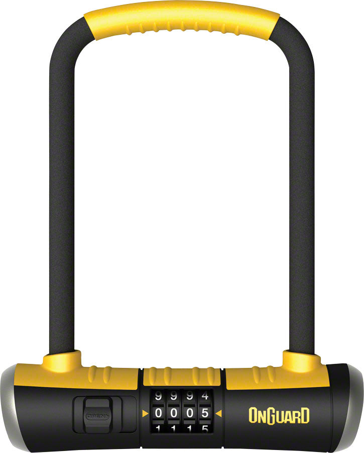 OnGuard BullDog Series U-Lock 4.5 x 9" Combo Blk/Yellow Includes Bracket