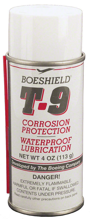 Boeshield T9 Bike Chain Lube - 4 fl oz, Aerosol Waterproof Formula