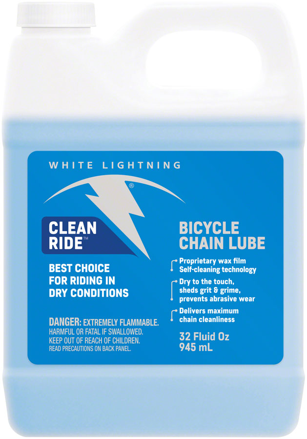 White Lightning Clean Ride Bike Chain Wax Lube - 32oz, Bulk