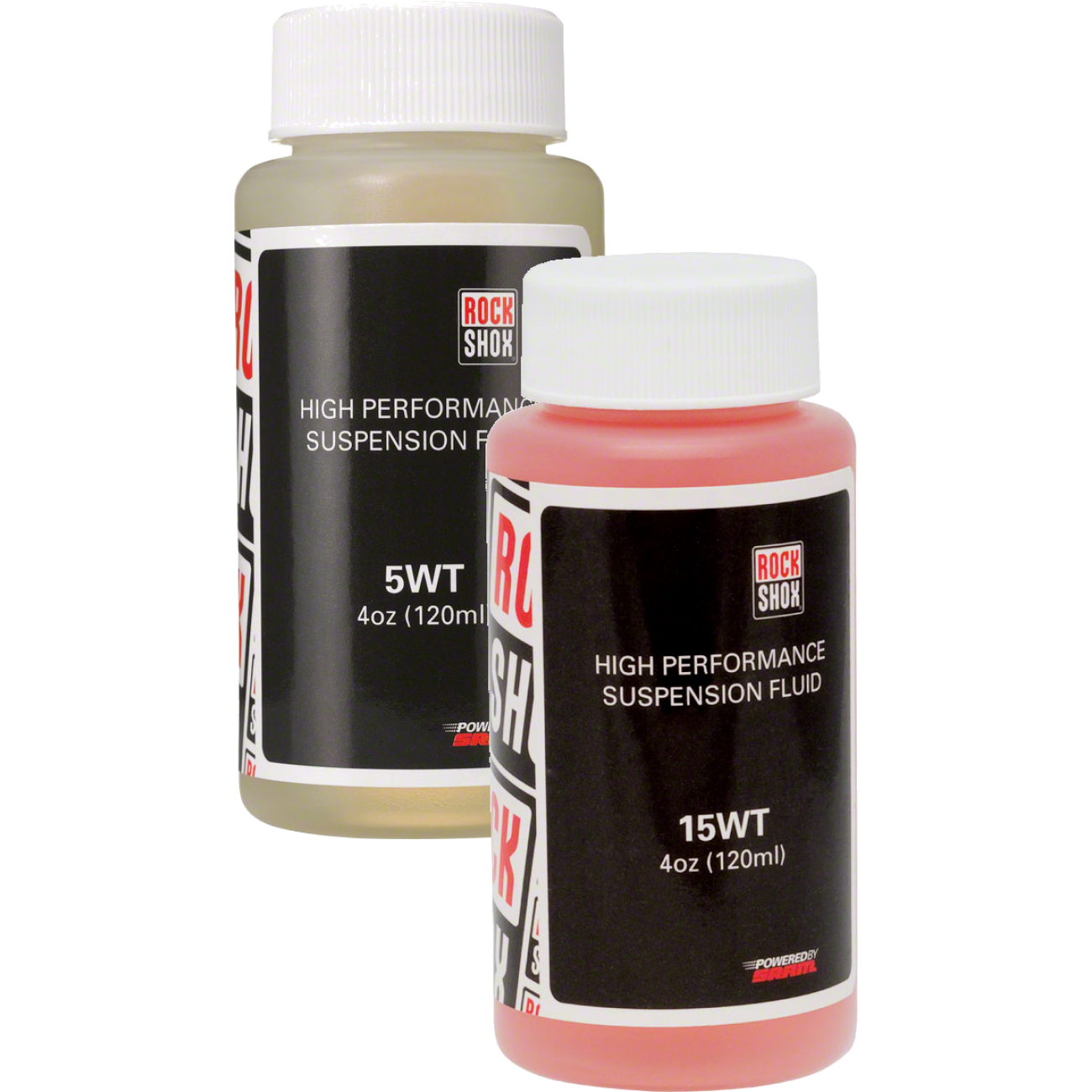 RockShox Suspension Oil Bundle - 5wt & 15wt 120ml Fork Damper & Lower Leg Oils for Performance & Maintenance