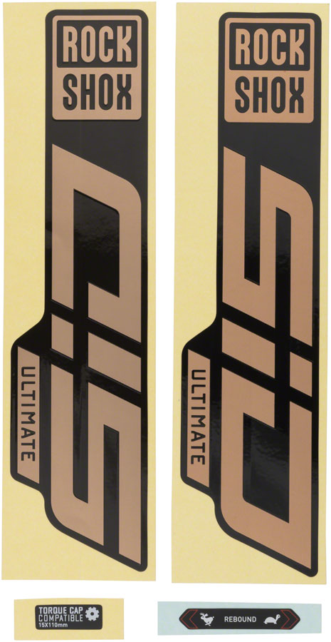 Rockshox Fork Decal Kits for SID Ultimate 27.5"/29" | Matte Copper & Gloss Rainbow Foil | Custom, Durable, FreshClean Sticker Technology