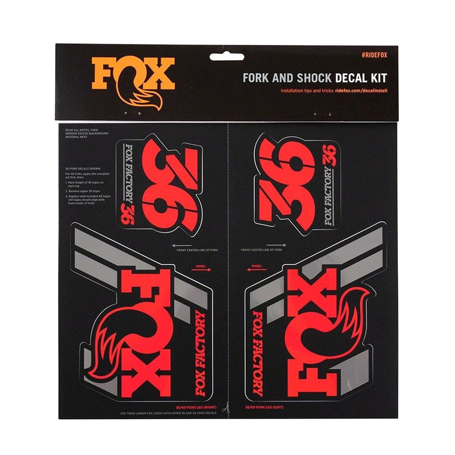 FOX Heritage & Shox Decal Kits – Stylish, Durable Custom Decals for FOX Forks and Shocks, Multiple Colors & Fits, Enhance Bike Performance & Style