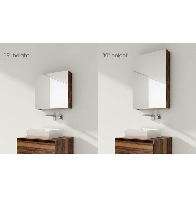 Wet Style M40ME-41 Furniture M - Mirrored Cabinet 40 X 19-1/8 Height - Lacquer Wetmar White High Gloss