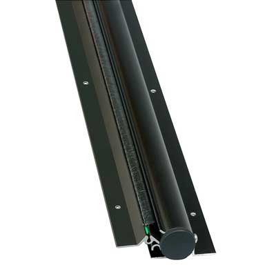 NGP 2248-76-DKB Finger Guard with White Polyethylene, 76" Length, Fire Resistant 3 Hr Metal Doors & 1 Hr Wood Doors. Mounts on Push Side, Dark Bronze