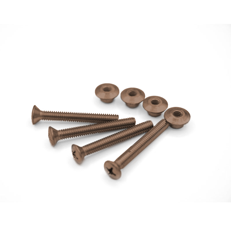 Norton TBGN134-47 690 Through-Bolts and Grommet Nuts 1-3/4 Doors, [ Pack Of 4 Each ] For 410, 7500 Door Closer Series, Dark Bronze