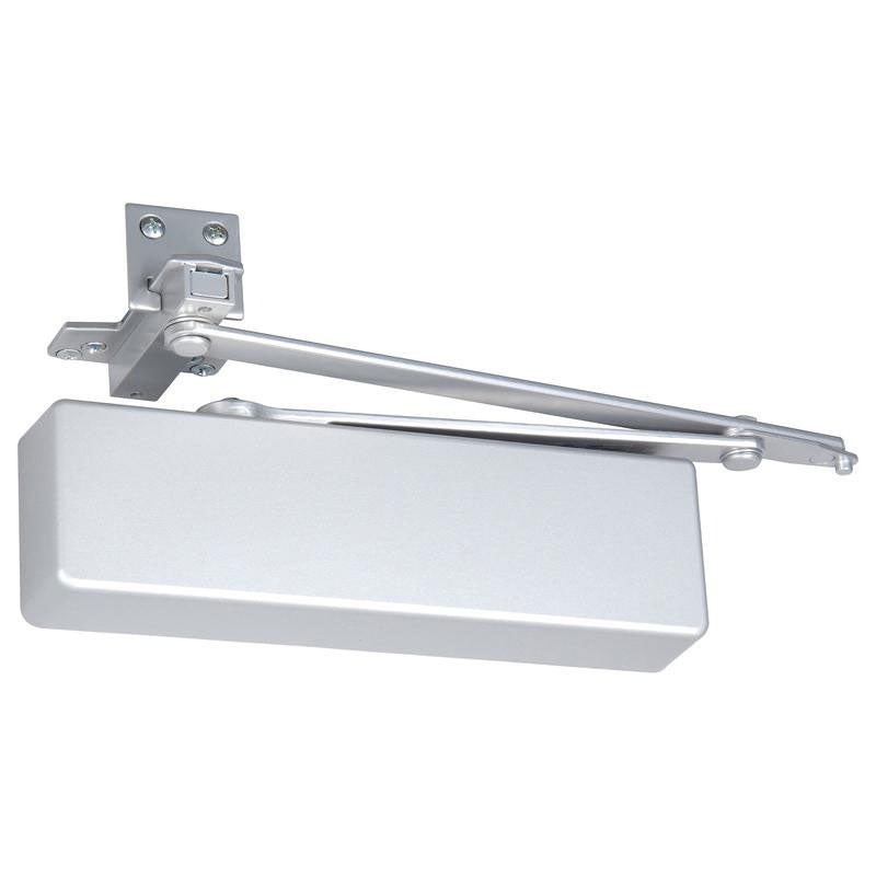Norton UNI7500 33-41 689 Surface Closer, Unitrol Arm Door Closer, Adjustable Size 1-6, 33" to 41" Door, Aluminum Painted