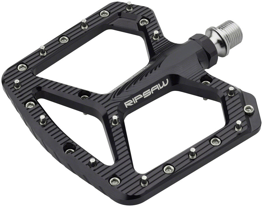Wolf Tooth Ripsaw Aluminum Platform Pedals – Lightweight CNC Machined, Sealed Bearings, Color Options, Strong Foot Support, Trail-Ready Cycling Gear