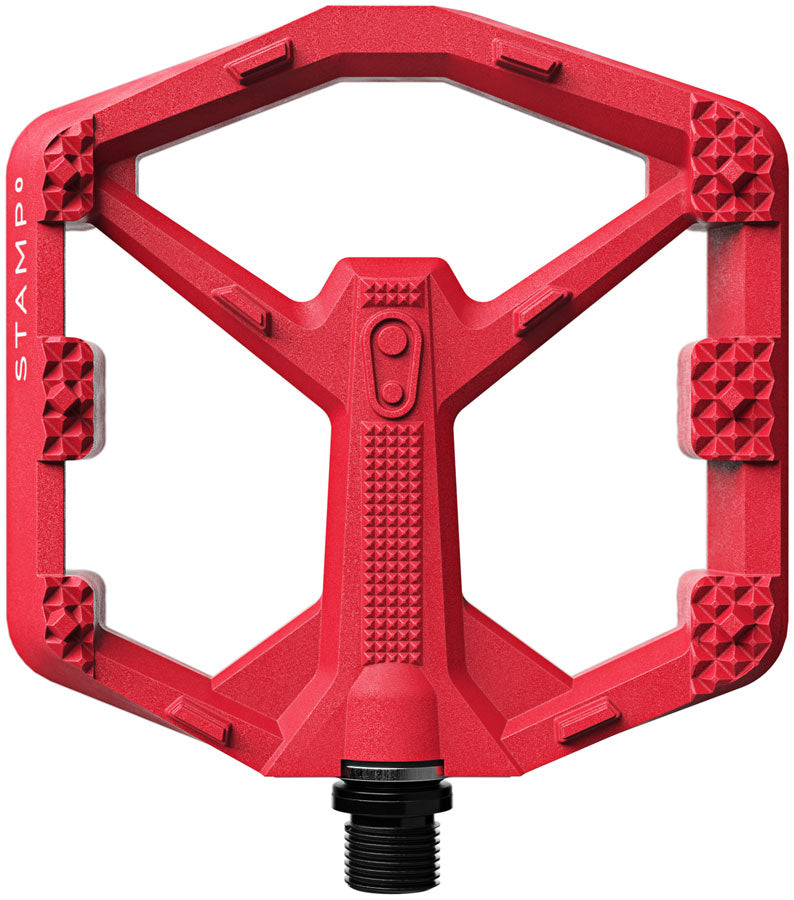 Crankbrothers Stamp 0 Pedals - Platform, Aluminum, 9/16", Bright Red, Large