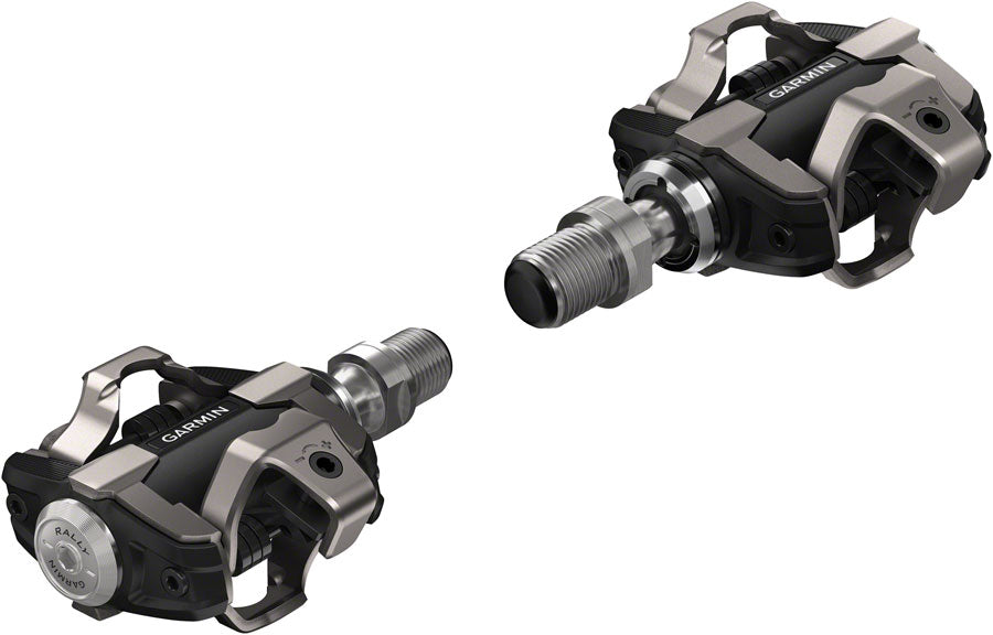 Garmin Rally XC100 Power Meter Dual Sided Clipless Pedals 9/16" Alloy Body Black
