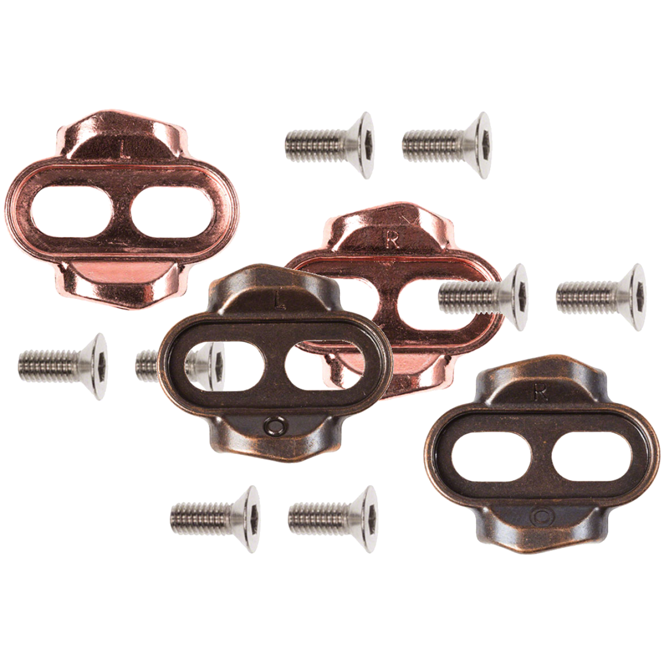 Crankbrothers Easy Release & Zero Float Clip-In Cleats Bundle - 10 & 0 Float, MTB Compatible, Durable Plastic Spacers