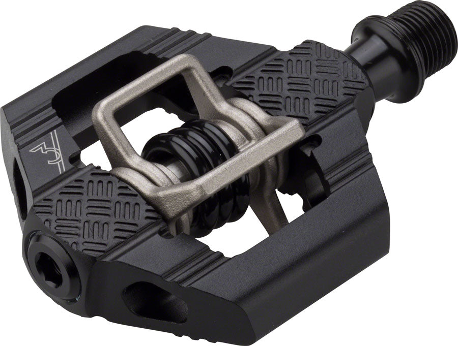 Crank Brothers Candy 3 MTB Dual Sided Clipless Pedals – Aluminum Body, Chromoly Spindle, Mud-Shedding Design, Versatile for XC, Trail & All-Mountain Riding