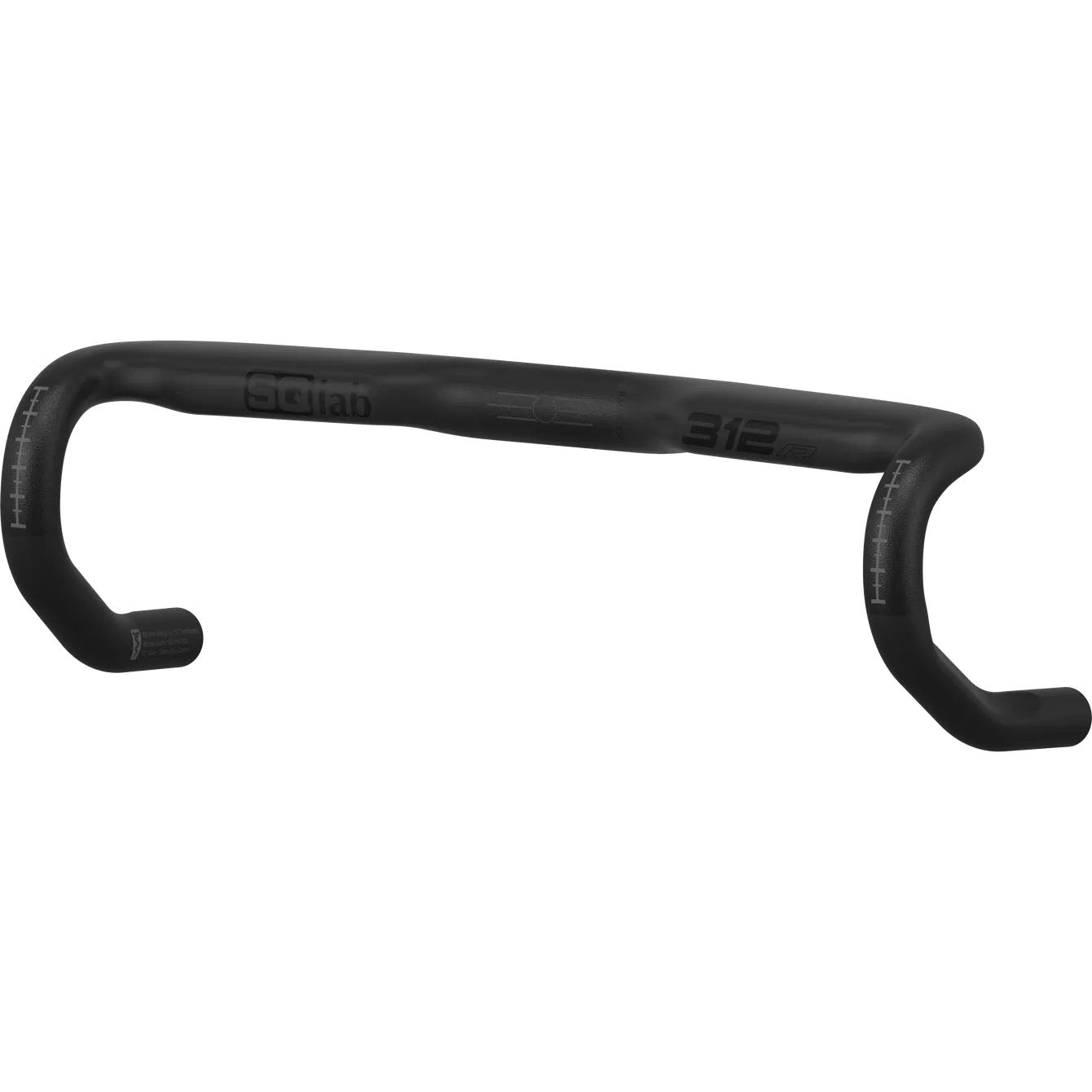 SQlab 312 R Carbon Integrated Bicycle Handlebar - Lightweight, Aerodynamic, Ergonomic Design for Road & Endurance Cycling