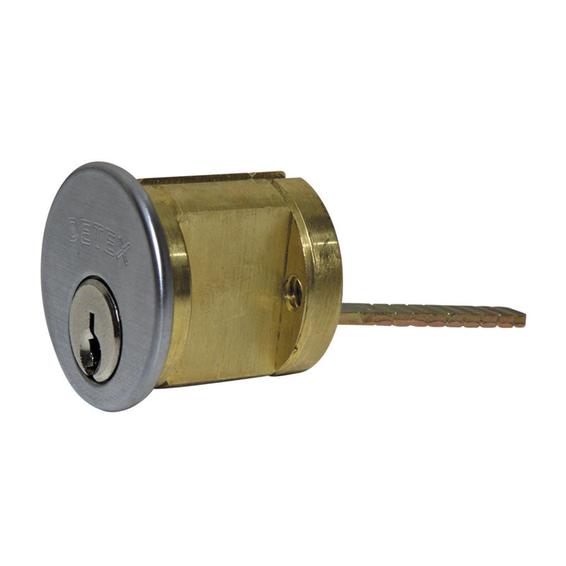 Detex RC65 Rim Cylinder, Schlage "C" Keyway, Keyed Random, 2 keys