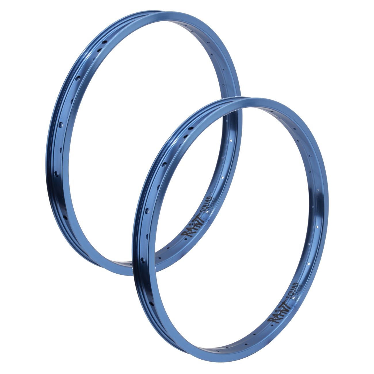 Squad Rim Rant 20in Double Wall 36H Bicycle Wheels - Lightweight, Strong, Tube-Only Compatibility