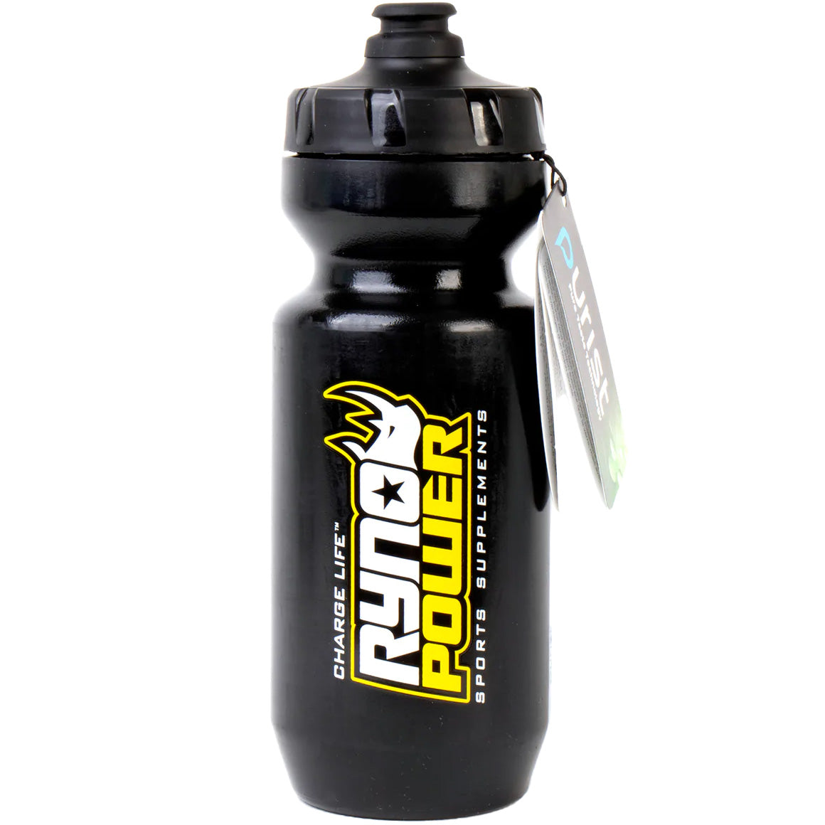 Ryno Power Water Bottle, Black - 24oz