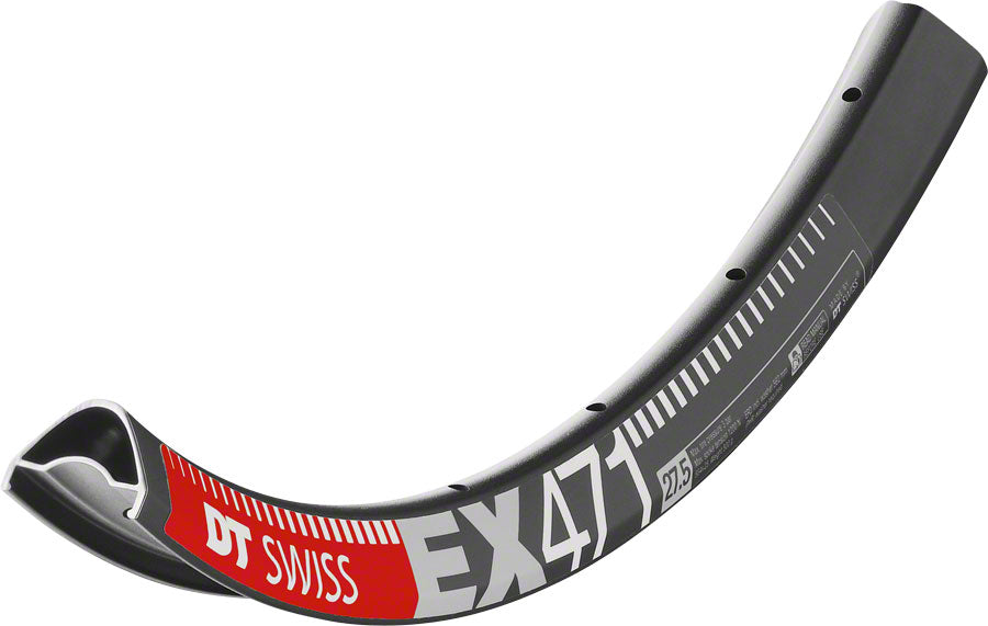DT Swiss EX 471 27.5 Tubeless Ready Disc Rim 32h Black Squorx Nipples Washers