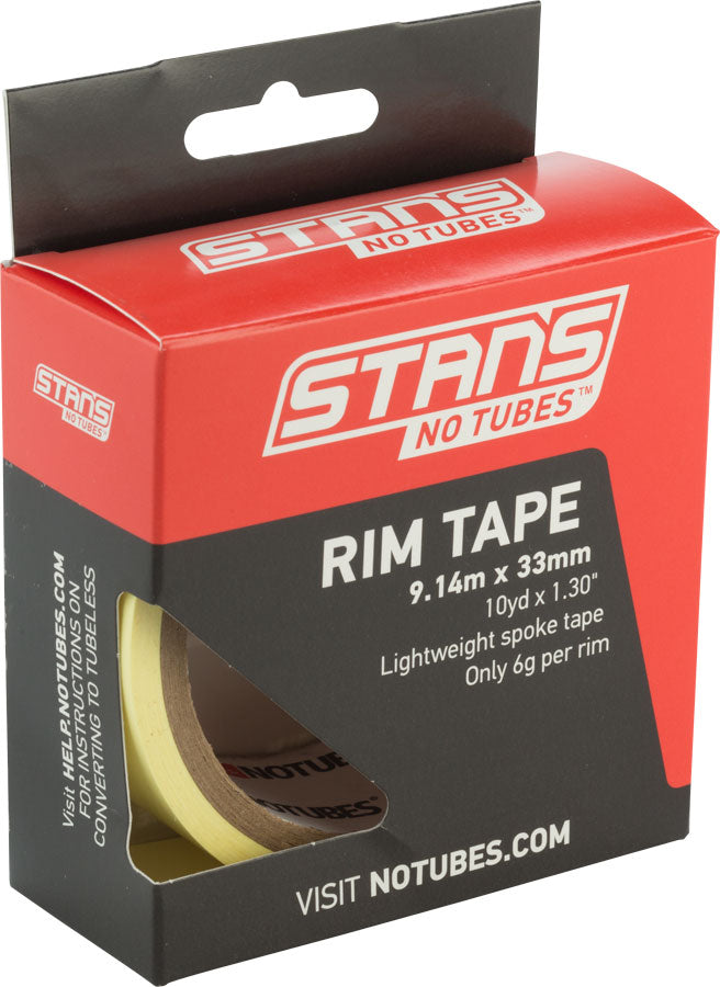 Stan's Yellow Rim Tape Rolls – Durable, Airtight Tubeless and Standard Rim Tape for Bike Wheels in Multiple Widths (25mm–36mm)
