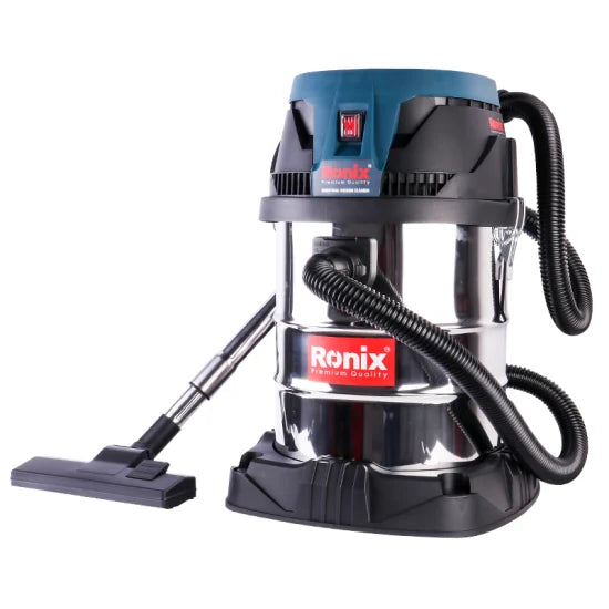 Ronix 1231 Vacuum Cleaner 1400W Wet Dry Vacuum Cleaner 30L Industrial Car Vacuum Cleaner for Home Car Use Portable Electric Machine