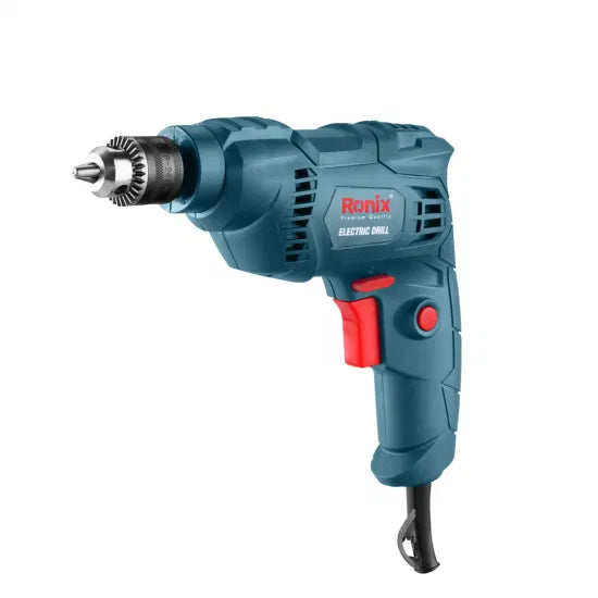 Ronix 2106b Electric Drill Delivers High Performance in Heavy-Duty Applications 6.5mm Keyed Variable Speed Electric Drill