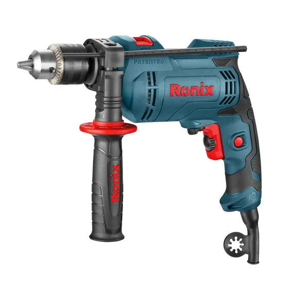 Ronix 2212 Hammer and Drill Function by One Button Speed Setting Knob and Variable Speed Trigger Power Drill