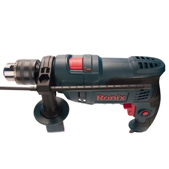 Ronix 2214 All Metal Ratcheting Keyless Chuck Drill Designed for Greater Bit Retention of Corded Drill Soft Grip Impact Drill