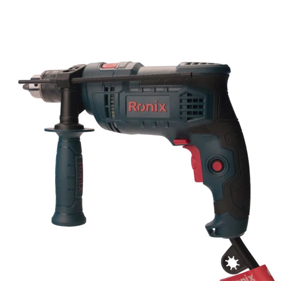 Ronix 2214 Drill 0-2800rpm Variable Speed Trigger MID-Handle Grip for Comfort Corded Drill 13mm Keyed Impact Drill
