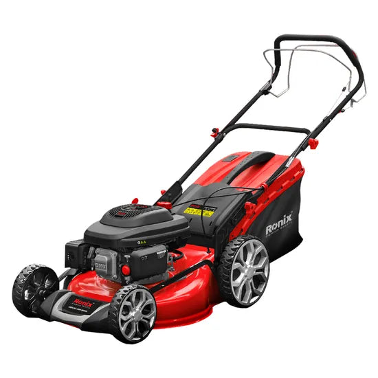 Ronix 4451 Gasoline Gasoline Lawn Mower 6.5HP-510mm Self Propelled Self Propelled Garden Remote Control Lawn Mower for Sale