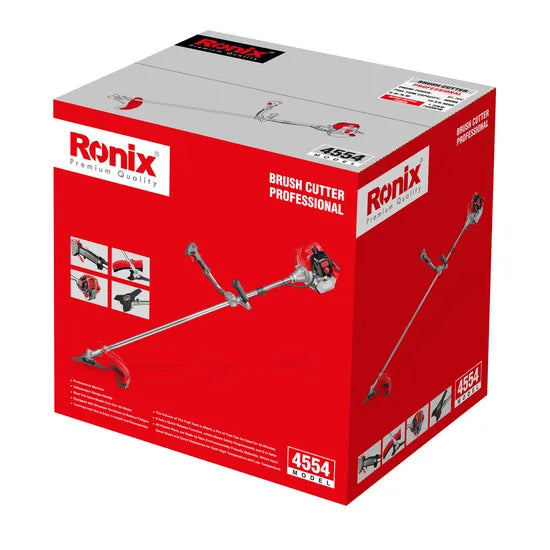 Ronix 4554 Grass Cutter Trimmer Shoulder Gasoline Wasteland Wasteland Machine Agricultural Harvest Weeding Weeder