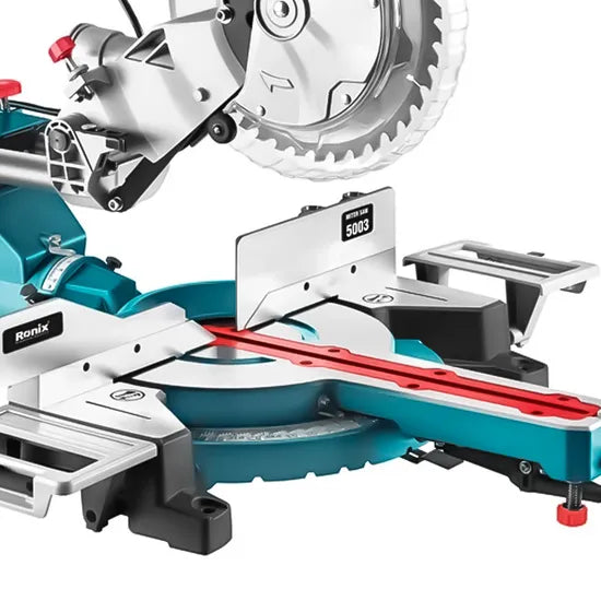 Ronix 5003 255mm Miter Saw Dual Bevel with Sliding Rail Miter Saw 1800W with Protective Spectacles Miter Saw