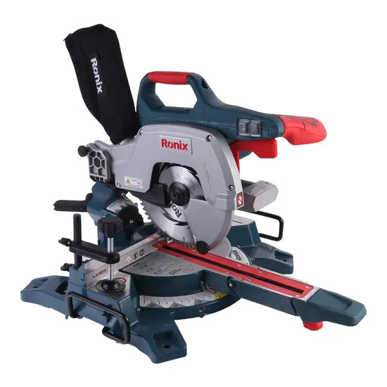 Ronix 5401 Miter Saw 1500W 210mm 5000rpm Speed Dual Bevel with Sliding Rail Power Saw Mitre Saw