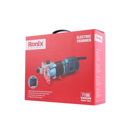 Ronix 7106 Input Power 550W 30000rpm Speed Router Tool Delivers Abundant Power for Routing Trimming Electric Trimmer