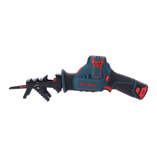 Ronix 8103K Cordless 12V Reciprocating Saw Carpentry Multiple Function Steel Wood Plastic Cutting Reciprocating Saw