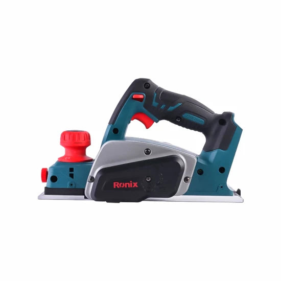 Ronix 8603 Brushless Planer Groove in Front Shoe Allows for Edge Chamfering 86X2 mm Cutting Depth Cordless Planer