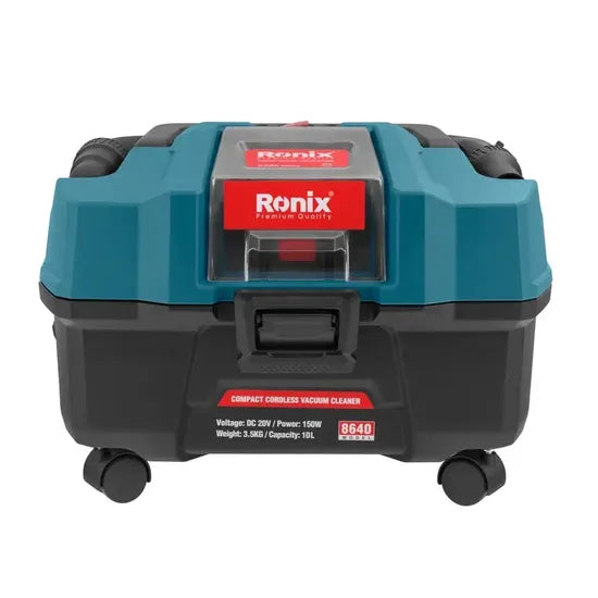 Ronix 8640 Vacuum Cleaner 150W 15L 20V Power Tool Industrial Cordless Vacuum Cleaner Motors Wet Dry Car Washing Tools