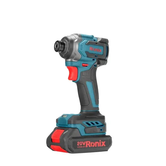 RONIX Ronix 8653 Brushless Impact Screw Driver 230nm Electric Household Drill Power Tools 2.0ah Screwdriver