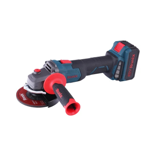 Ronix 8901 Model Cordless Mini Angle Grinder 20V 8500rpm Mini Portable Wood Steel Metal Cutting Machine