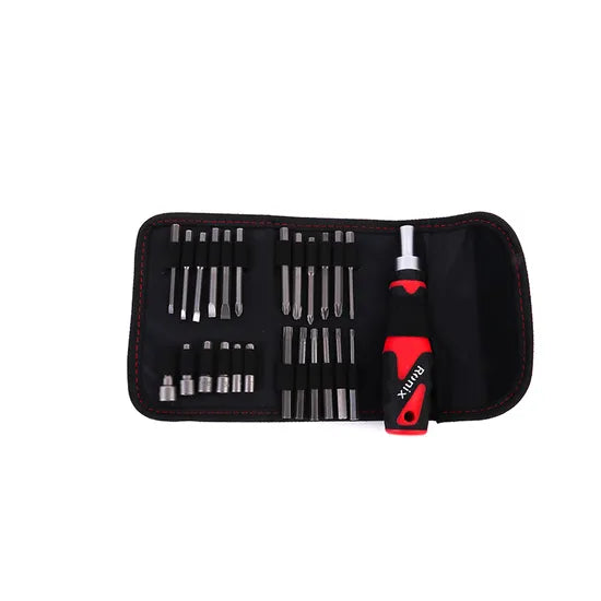 Ronix Hand Tool Set Model Rh-2721 Carbon Steel Material Ratchet Portable Light Screwdriver Bit Set