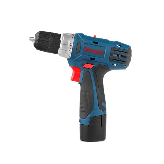 Ronix High Quality Model 8012c One 12V Li-ion Battery 21n. M Variable Speed Cordless Drill Driver