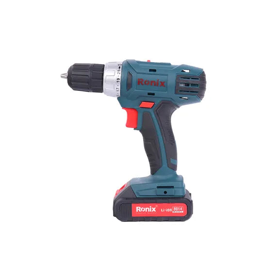 Ronix Model 8014 Professional 14.4V Cordless Drill Driver with 2 Batteries